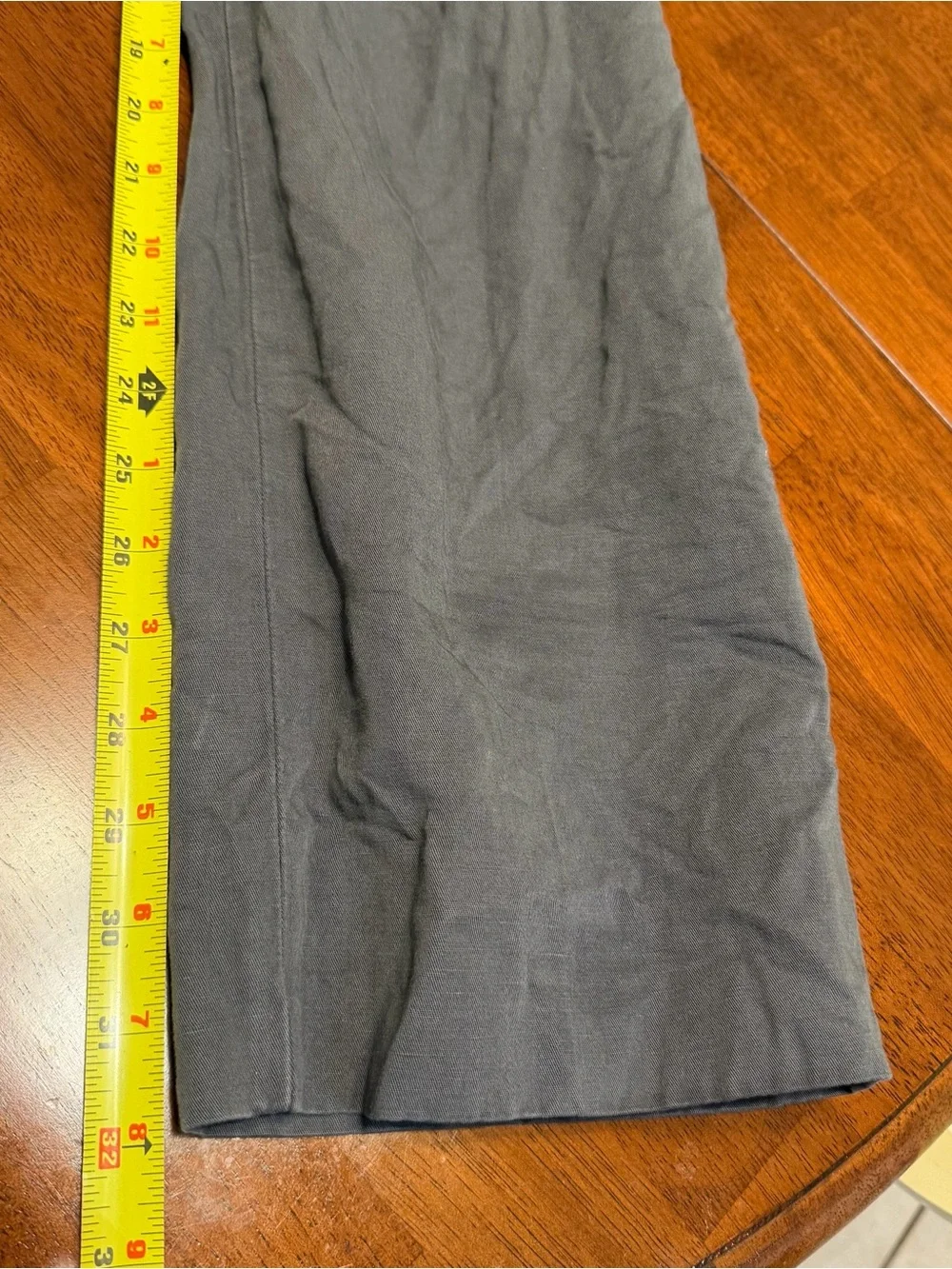 Incotex Slowear Chinolino Mens Gray Linen Cotton Trousers Chino Pants 34x32
